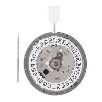 Механизъм NH34 NH34A 3-цифрен календар GMT Автоматичен механизъм точност ръководят механизъм Аксесоари за часовници