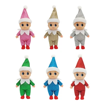 Мини кукла Бебе Elf Todder Elves, ухилен доброта, детски изделия, Коледни играчки за бебета, украса рафтове за играчки, подарък за момичета, момчета и деца