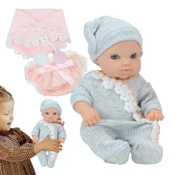 Миниатюрни кукли-Реборны, Сладка фигурка има тази кукла в дрехите, играчка за наряжания кукли, Новост, Забавни играчки за момчета