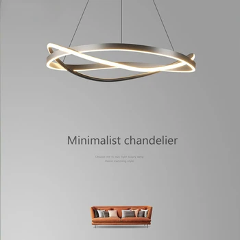 Минималистичен Дизайн с Модерна Led Полилей в Скандинавски стил, Лампа за дневна, Трапезария, Спалня, Домашно Окачен лампа, осветление