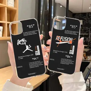 Модерен брендовый калъф за вашия телефон, без спортни обувки Xiaomi10T 11 Note10 Redmi7 8 9 S Pro, K40 Poco3 с прозрачен корпус