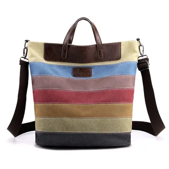 Модерна чанта през рамо с контрастиращи цветни шевове, холщовая ежедневни дамски чанта 2022, пролетно новост, холщовая ръчно женствена чанта през рамо