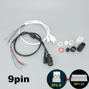 Мрежов кабел за модул платки, IP камера за видеонаблюдение (RJ-45/DC) стандартен тип 12V без 4/5/7/8 кабели, 1x индикатор за състоянието