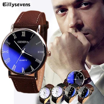 Мъжки моден кварцов часовник, бизнес календар, мъжки луксозни кварцов часовник със син циферблат от неръждаема стомана, Montre Homme