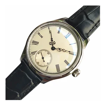 Мъжки ръчни механични часовници на Баухаус от ретро-кожа, водоустойчиви часовници за Sea-Gull Механизъм St3621 Мъжки часовник в старинен стил