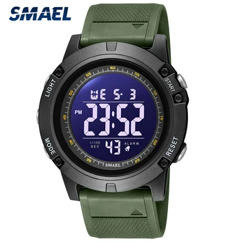 Мъжки спортни часовници SMAEL, водоустойчив аналогов цифров часовник топового луксозна марка, електронни кварцови часовници, мъжки военни часовник с дата на издаване