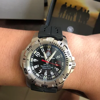 Мъжки часовник H3 Air от флуоресцентна титанова сплав за гмуркане, dr. часовници кварцови часовници, водоустойчиви часовници за военни действия, 200 м,