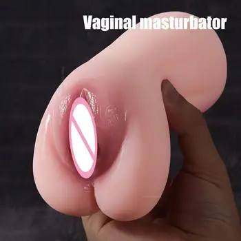 Мъжкия мастурбатор Masturbators за мъже, секс-играчка, гумена вагина, 18 двухканальных консумативи за възрастни, джобни анални играчки за котенце, Pussysy toy