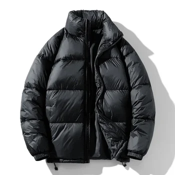 Мъжко зимно яке-парка, Корейската мода, яка-часова, дебела топло яке-пуховик, ежедневни ветровка, топло палто с подплата.
