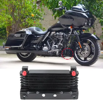 На кутията на Масления Радиатор Мотоциклет, Резервоар За Вода на Радиатора Harley Touring Road Glide Street Electra Glide Road King FLHRXS 2009-2023
