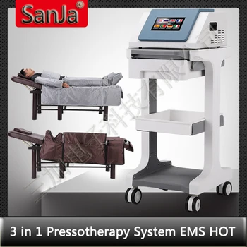 Най-новата професионална система за пресотерапия 3 в 1, EMS, за отслабване, пресотерапия, лимфен дренаж на масажен апарат