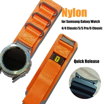 Найлонов Ремък за Samsung Galaxy Watch6 4347 мм Galaxy, за да Watch 5 Pro Каишка за Galaxy Watch 5 4044 мм Взаимозаменяеми Каишка за часовник