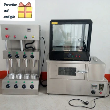 Нова машина за производство на шишарки за пица Търговски печка за готвене на яйца със стъклена витрина 110V 220V