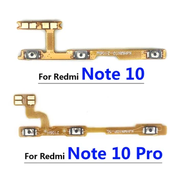 Новост За Redmi Note 10/Note 10 Pro 5G Превключвател на Захранване Вкл Изкл Бутон за Регулиране на силата на Звука Гъвкав Кабел За Xiaomi Redmi Note 9 резервни Части За Ремонт на