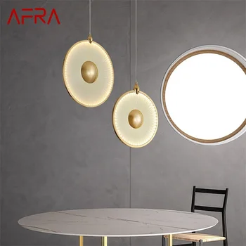 Окачен лампа AFRA Nordic Модерна кръгла led лампа креативен дизайн за дневна трапезария Спалня