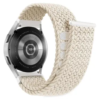 Оплетена каишка Solo Loop за Samsung Galaxy Watch 5/pro/4/6/ Класически/46 мм/3 /active 2 Еластичен маншет Huawei watch GT/2/3/ pro band
