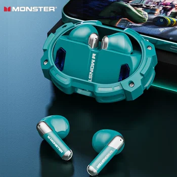 Оригинални слушалки Monster XKT10 Pro Bluetooth V5.2 True Wireless Bluetooth с ниско закъснение, спортни слушалки, слот за слушалки