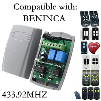Отнася се за гаражным портите на BENINCA 433,92 Mhz с подвижен код, приемника за дистанционно управление, 2-канальному переключателю постоянен ток 12 В 24 В