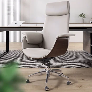 Офис стол с плъзгащи ролки на ергономичност градинарски кожени количка Дизайнерски Стол за дневна Executive Silla Ergonomica Театрална Мебели