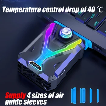 Охладител за лаптоп ICE COOREL, бързо намаляване на температурата на процесора, мощни вентилатори, интелигентно охлаждане за лаптоп 12-17-инчов преносим компютър