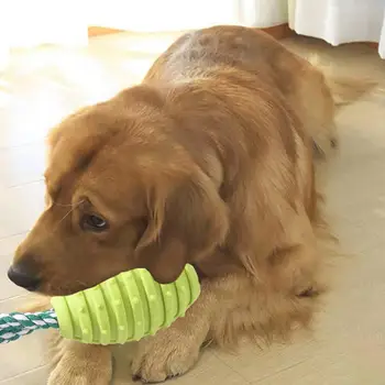 Памучен Въже на Кучето Играчка Куче Играчка е Устойчив Към Укусам Куче Играчки Памучен Въже клечка за Зъби Tpr Гума за Пречистване на Зъбите Облекчаване на Скука за Кучета