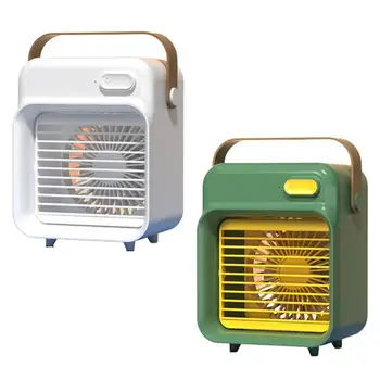 Персонален преносим охладител на въздуха Безшумен охладител за въздух с три стъпки скоростта на вятъра, Безшумен изпаряване вентилатор за охлаждане на въздуха, запотевающий от вода