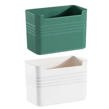 Пластмасови кошници за съхранение на работния плот, лека и удобна кутия за съхранение на канцеларски материали, козметика