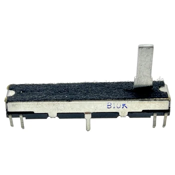 Потенциометър с директен скольжением 45 мм B10K * 2 8PIN за електронно пиано CT-677 Дължина на вала 15 мм и Високо качество