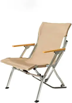 Походный стола, сгъваеми плажни преносими столове за косене на трева, уличен стол с дървена подлакътник, ultralight алуминиева сплав за възрастни, хакове