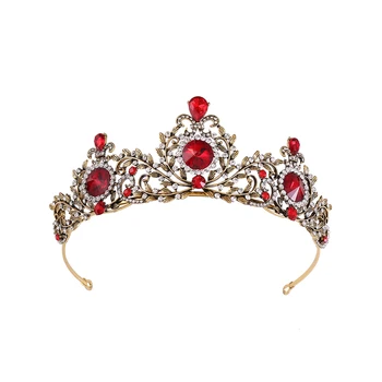 Празнична прическа Сватбена прическа Изящни Кристални crown Royal дамски Леки Светли Сватбени аксесоари