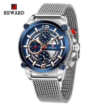 Премия за мъжки ръчен часовник Модерни кварцови часовници за мъже, водоустойчиви спортни ръчни часовници с хронограф