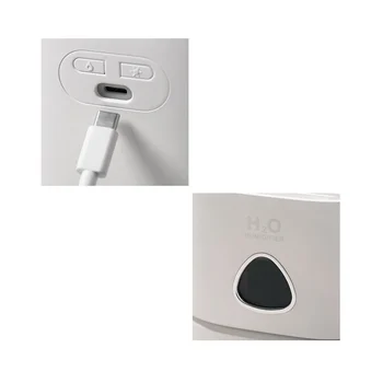 Преносим Мини-дифузор USB Овлажнител на въздуха Маслен лека нощ Пулверизатор студена мъгла Подарък Черен