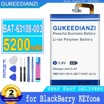 Преносимото батерия за мобилен телефон с голям капацитет на капацитет 5200 mah батерии за BlackBerry смартфони Keyone Alcatel DK70 DTEK70