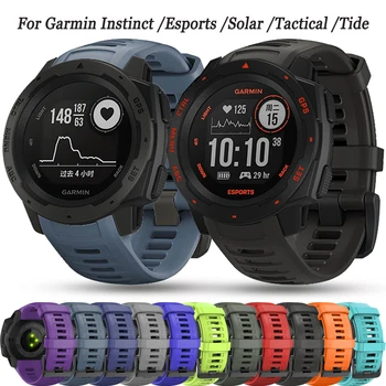 Преносимото официален силиконов ремък за Garmin Instinct/Esports/Tactical/Tide Solar Strap Смарт часовник-гривна Instinct2