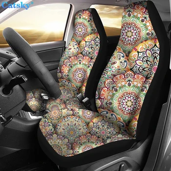 Принт в етнически стил, мандала, китайски дракон на фона на покривала за автомобилни седалки, няколко цветови варианта