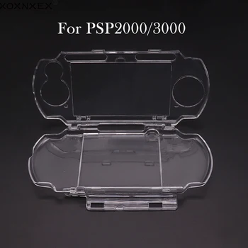 Протектор от прозрачен кристал, твърд калъф за носене, защелкивающийся защитен калъф за носене, форми за Sony PSP Slim 2000 3000