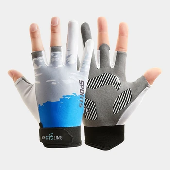 Професионална UV-Ръкавици За Риболов, Непромокаеми Ръкавици С Три пръста, Мини Дишащи Высокоэластичные Мъжки Велосипедни Ръкавици, Спортни Ръкавици
