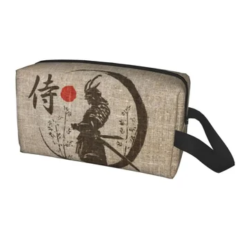 Пътна чанта за тоалетни принадлежности Samurai Японска Дума, Модерен козметичен органайзер за грим, дамски кутия за съхранение на козметични консумативи