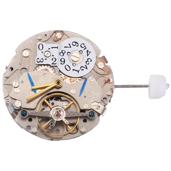 С часовников механизъм LB10, автоматичен механичен механизъм, часовници L10 от сърце, 5-ПИНОВ механизъм, календар за 12 часа, 3/9 секунди