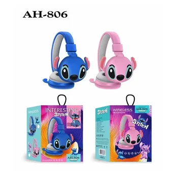 Сгъваеми детски слушалки Disney Бод с wi-fi Bluetooth AH-806, на стерео слушалки с Hi-Fi звук, с микрофон, детски подаръци от карикатури аниме