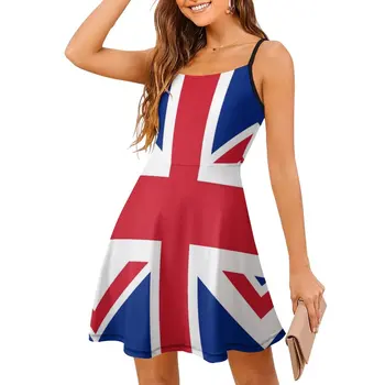 Секси мини пола Union Jack (1) Женствена рокля-прашка, Предизвикателно женствена рокля За клубове, Сладък рокли