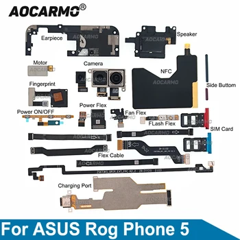 Сензор за Осветление Светкавица Пръстови Отпечатъци Aocarmo Power Flex За ASUS ROG Phone 5 Конектор на дънната Платка ROG5 ZS673KS Малък Гъвкав Кабел Bard
