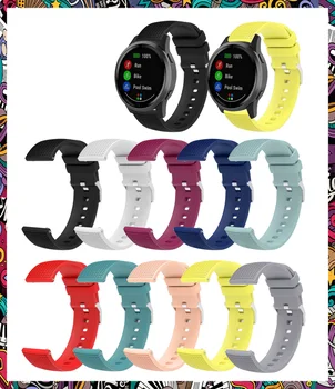 Силиконов Ремък за Samsung Galaxy Watch3 Карирани Каишка Active 1 40/41 мм Huawei Watch GT2 Correa Гривна Active2 42mm44mm Каишка