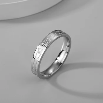 Силиконово Годежен пръстен Chandler на Хелоуин от неръждаема стомана, Позлатените, Выгравированное Силикон пръстен по поръчка, Подарочное Силикон пръстен-Скелет
