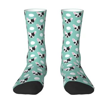Сладки Чорапи с шарени френски Булдог, женски, Мъжки чорапи с 3D принтом Кученце, футболни спортни чорапи