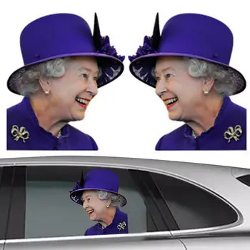 Стикер на прозореца на колата Elizabeth Паметник парад на Кралица Украса Забавен стикер на прозореца Сувенирни стикер на кралица Елизабет