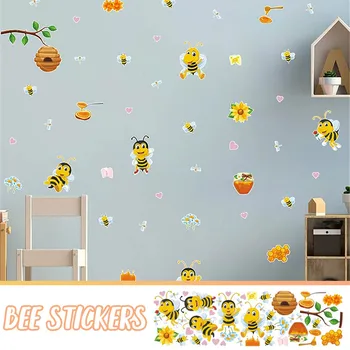 Тапети за детска стая, домашно карикатура, Самодекоративная стикер на стената, стикер на стената, пеперуда на стената, 3d Праскова