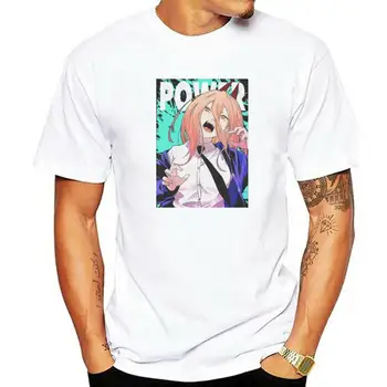 Тениска Chainsaw Man Denji Manga Power Harajuku Гръндж Висококачествена тениска Свободна Реколта Женски Мъжка риза