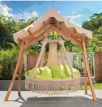 Улични люлка Юго-Източна Азия люлка стол-люлка тераса и вътрешен двор подвесная количка от масивно дърво мебел за почивка