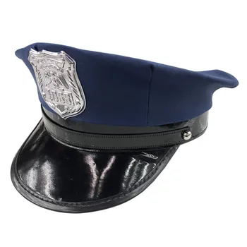 Униформи 1088 Стандартна осмоъгълна шапка САЩ, аксесоар за униформи, шапка за парти в нощен клуб, ролева шапка на полицай, Безплатна доставка